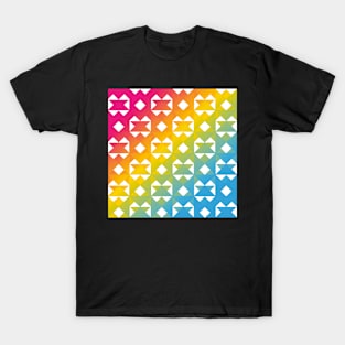 Rainbow Triangle Pattern v3 T-Shirt